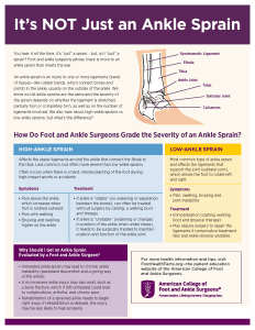 Ankle Sprain